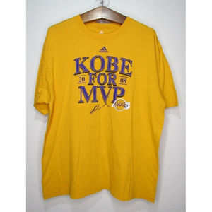 Y2K adidas Kobe 2008 MVP Los Angeles Lakers Staples Center Era Shirt Size XL